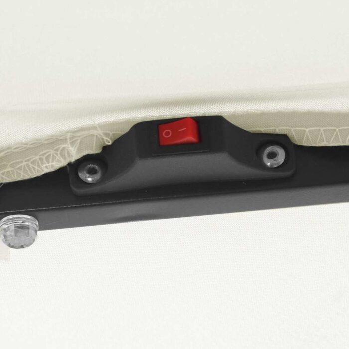 Garten-Sonnenschirm Sand 295 x 295 x 245 cm Polyester und Stahl – Bild 7