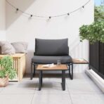 Gartensofa-set 2 pcs Anthrazit Stahl – Bild 4