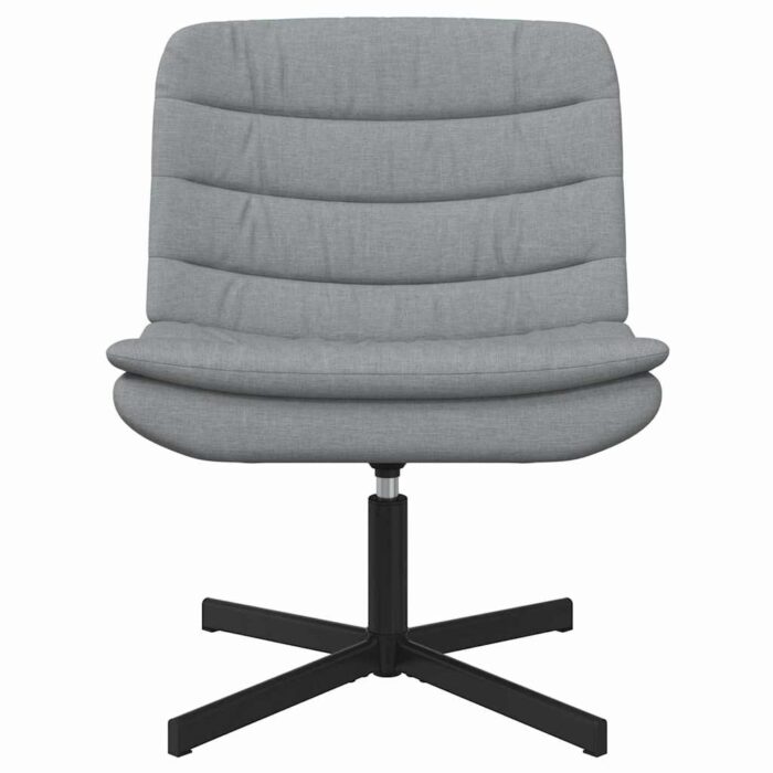 Drehstuhl Hellgrau 63 x 75 x 76 cm Stoff – Bild 4