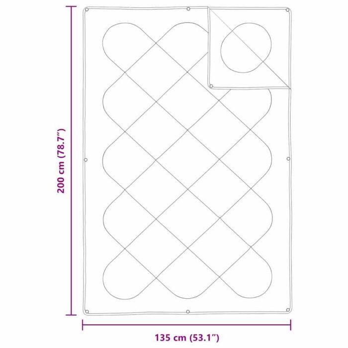 2-in-1 Bettdecke Weiss 135 x 200 cm Polyester – Bild 10