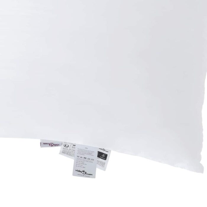 Kopfkissen mit Kissen Weiss 60 x 40 x 20 cm Polyester – Bild 8