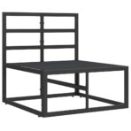 Gartenmöbel Schwarz und Anthrazit 70 x 71,5 x 71 cm Metall – Bild 4