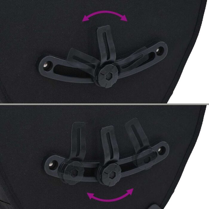 Fahrradtasche Schwarz 32,5 x 17 x 57 cm Polyester – Bild 11