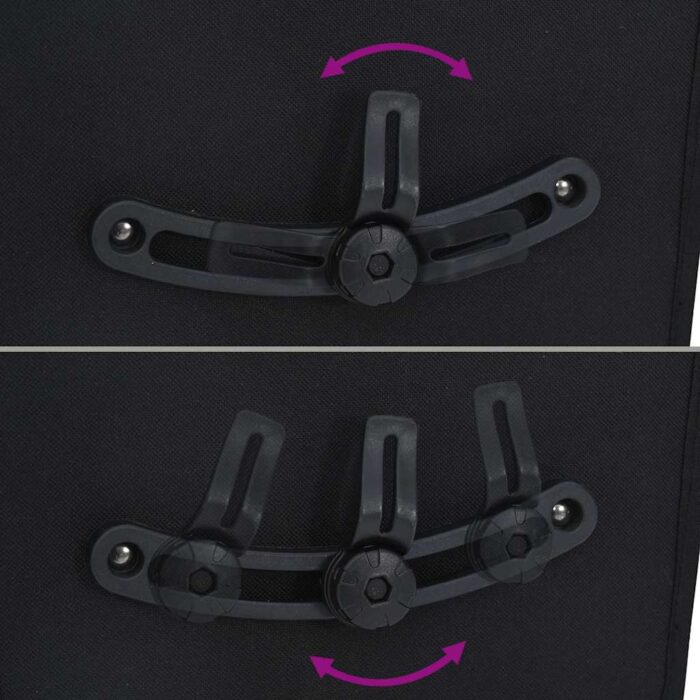 Fahrradtasche Schwarz 34 x 16 x 59 cm Polyester – Bild 12