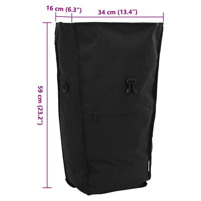 Fahrradtasche Schwarz 34 x 16 x 59 cm Polyester – Bild 13