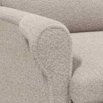 Sessel Hellgrau 76 x 94 x 102 cm Weiches Sherpa-Gewebe – Bild 8