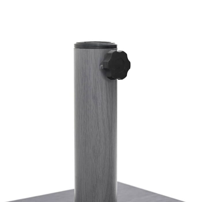 Sonnenschirmständer Dunkelgrau Holzlook 45 x 45 x 31,5 cm – Bild 9