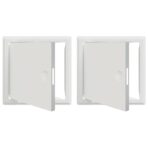 Zugangsklappe 2 pcs Weiss 63 x 33 x 3 cm Stahl – Bild 2