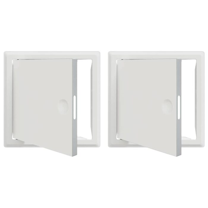 Zugangsklappe 2 pcs Weiss 63 x 33 x 3 cm Stahl – Bild 2