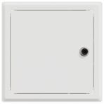 Zugangsklappe 2 pcs Weiss 23 x 23 x 3 cm Stahl – Bild 5