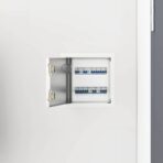 Zugangsklappe 2 pcs Weiss 23 x 23 x 3 cm Stahl