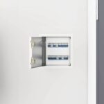 Zugangsklappe 2 pcs Weiss 23 x 23 x 3 cm Stahl