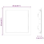 Zugangsklappe 2 pcs Weiss 23 x 23 x 3 cm Stahl – Bild 10