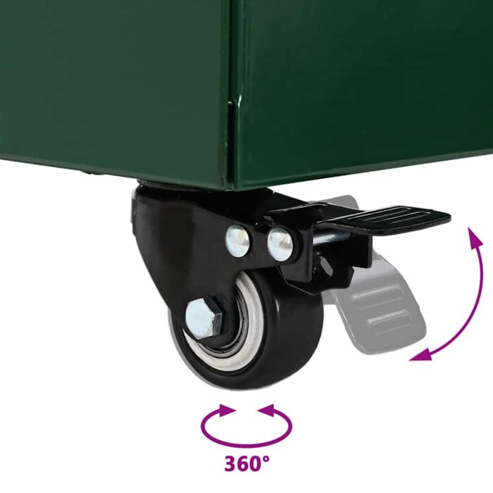 Sonnenschirmständer Grün 45 x 45 x 45 cm Stahl – Bild 11