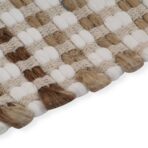 Handgewebtes Badematten-Set Jute Stoff Natur und – Bild 4