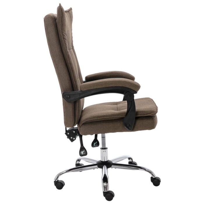 Bürostuhl Braun Stoff – Bild 2