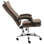 Bürostuhl Braun Stoff – Bild 4