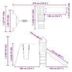 Spielturm Massivholz Kiefer – Bild 12