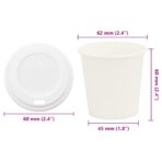 Pappbecher mit Deckeln 1000 Stk. 8oz 200ml – Bild 10