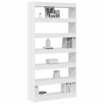 Bücherregal Weiss 100 x 30 x 198 cm Holzwerkstoff – Bild 3