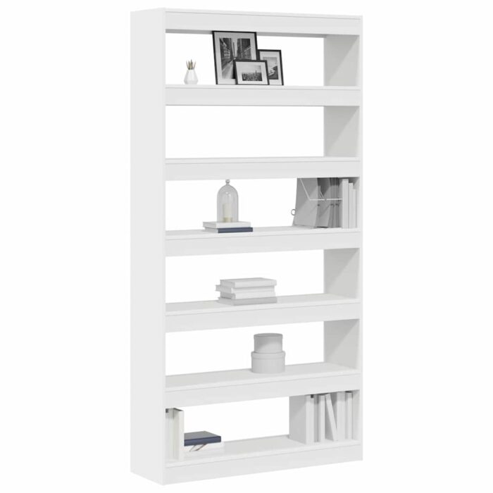Bücherregal Weiss 100 x 30 x 198 cm Holzwerkstoff – Bild 3