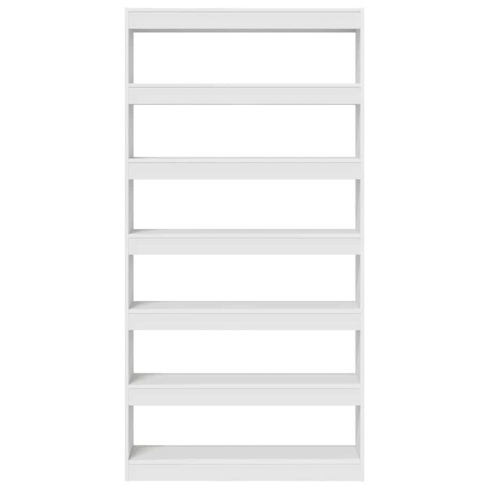 Bücherregal Weiss 100 x 30 x 198 cm Holzwerkstoff – Bild 5