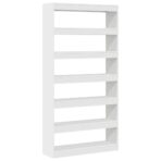 Bücherregal Weiss 100 x 30 x 198 cm Holzwerkstoff – Bild 7