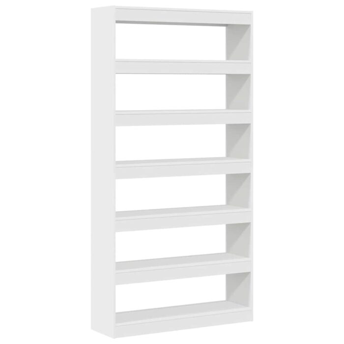 Bücherregal Weiss 100 x 30 x 198 cm Holzwerkstoff – Bild 7