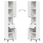 Badezimmermöbel-Set mit Schubladen Weiss Holzwerkstoff, Metall – Bild 13