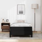 Bettrahmen mit Matratze Schwarz 80 x 200 cm Stoff – Bild 4