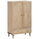 Highboard 60x33x100 cm Massivholz Mango