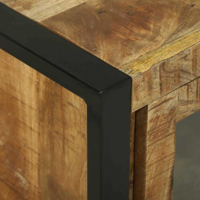 Badezimmerschrank Braun 40 x 30 x 60 cm Massivholz Mango – Bild 9