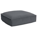 Kissen Anthrazit 50 x 50 x 12 cm Oxford-Stoff