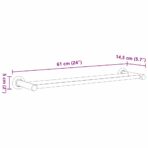Handtuchhalter Schwarz 61 x 14,5 x 5 cm Edelstahl – Bild 11