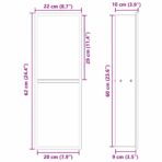 Duschnische Schwarz 60 x 20 x 9,5 cm Edelstahl – Bild 9