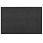 Fussmatte Anthrazit 60 x 40 x 1,2 cm Teddystoff – Bild 2