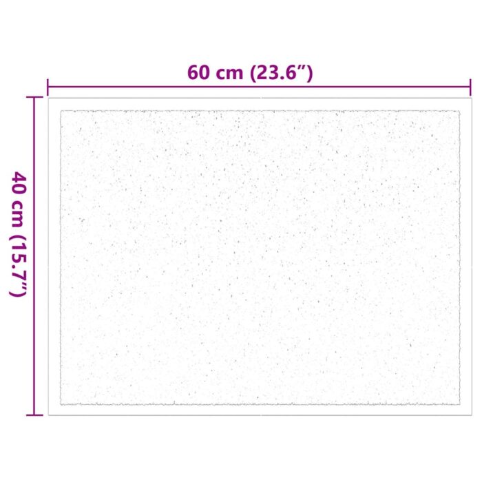 Fussmatte Anthrazit 60 x 40 x 1,2 cm Teddystoff – Bild 7