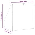 Kugelfang Schwarz 31 x 23 x 31,5 cm Stahl – Bild 10