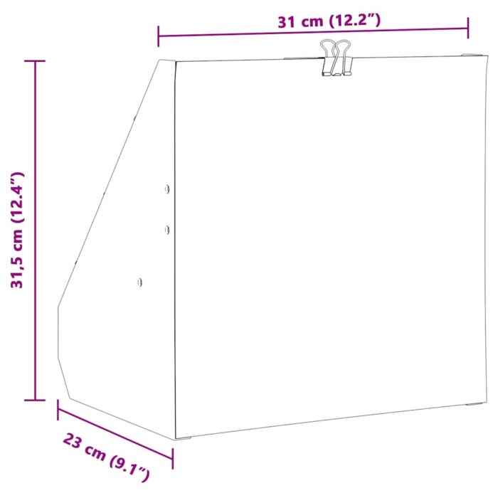 Kugelfang Schwarz 31 x 23 x 31,5 cm Stahl – Bild 10
