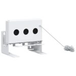 Biathlon Knockdown Ziel Weiss 18 x 14,5 x 16 cm Stahl