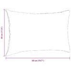 Sofakissen 2 pcs Hellgrau 50 x 30 cm Stoff – Bild 9