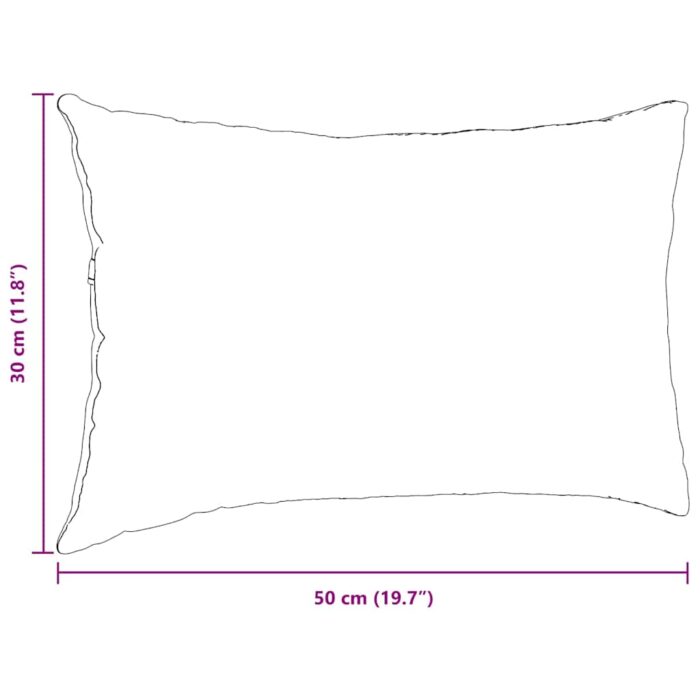 Sofakissen 2 pcs Taupe 50 x 30 cm Stoff – Bild 9