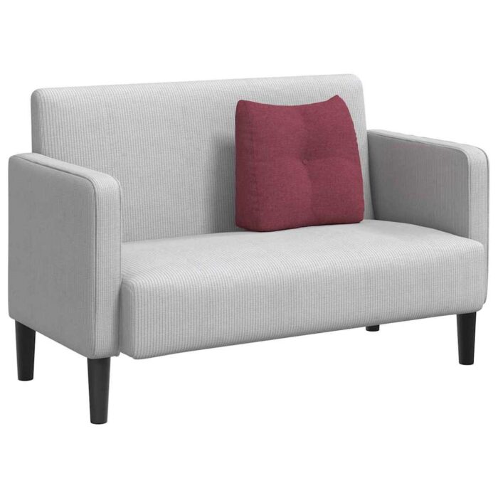 Rücken Kissen Hellgrau 45 x 24 x 50 cm Stoff – Bild 3