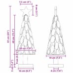 Weihnachtsbaum mit Ständer Braun 61 cm Massivholz Teak – Bild 13