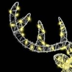 Rentierkopf mit 140 LEDs Blau 68 x 36,5 x 62,5 cm Acryl – Bild 5