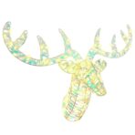 Rentier Zieh Schlitten Warmweiss 68 x 36,5 x 62,5 cm PET