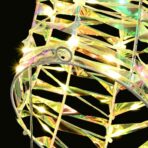 Rentier Zieh Schlitten Warmweiss 68 x 36,5 x 62,5 cm PET – Bild 5