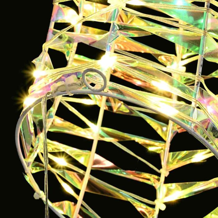 Rentier Zieh Schlitten Warmweiss 68 x 36,5 x 62,5 cm PET – Bild 5