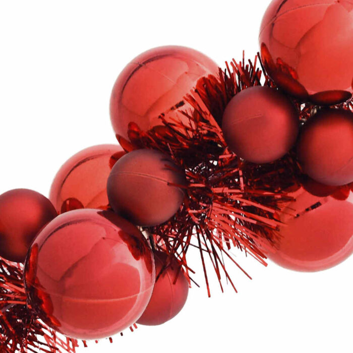 Weihnachtskugelgirlande Schwarz 186 cm Polystyrol – Bild 6