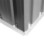 Gartenschuppen Grau Metall 257 x 205 x 178 cm – Bild 8